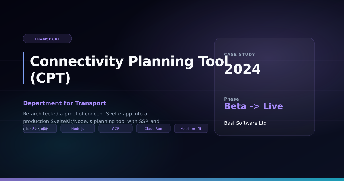 Connectivity Planning Tool (CPT) case study preview