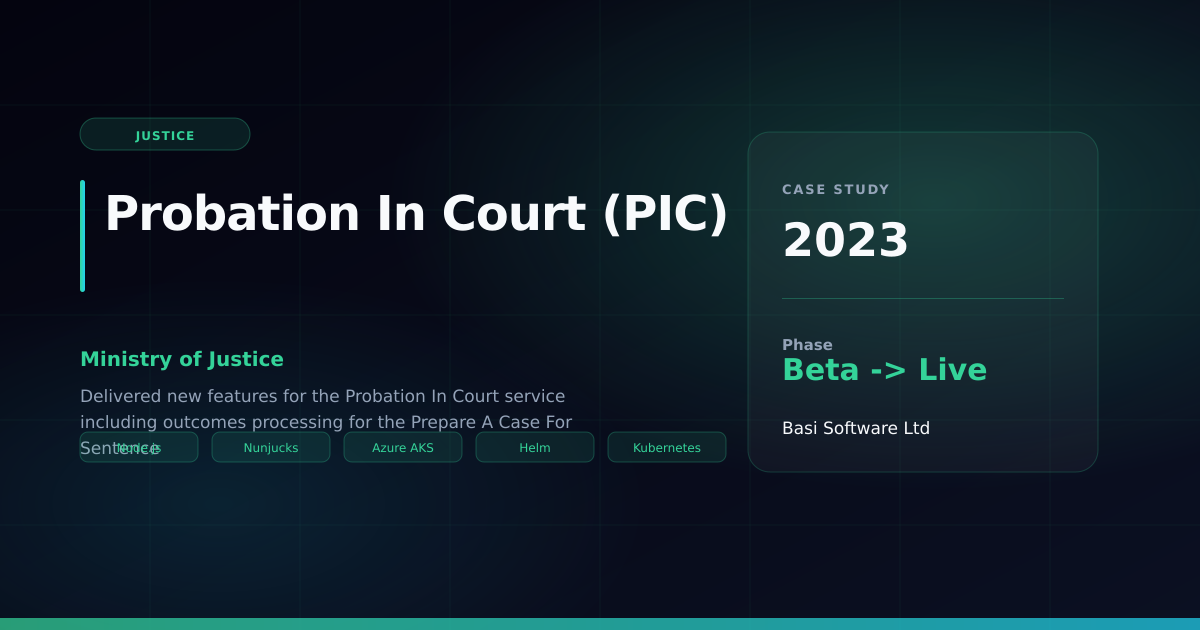 Probation In Court (PIC) case study preview